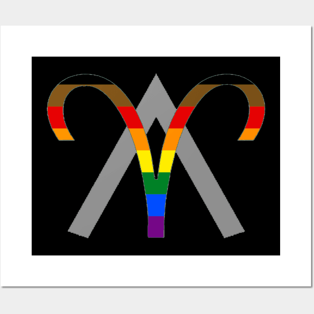 Anthony Aries Pride Logo Wall Art by FBW Wrestling 